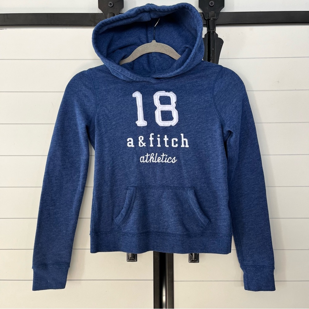 Abercrombie Kids Blue Hoodie Size Medium A&F Sweatshirt Soft